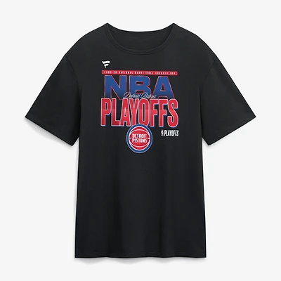 T-shirt noir pour homme Detroit Pistons, séries éliminatoires NBA 2026