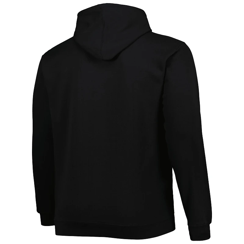 Sweat à capuche noir Detroit Pistons Big & Tall Heart Soul pour homme