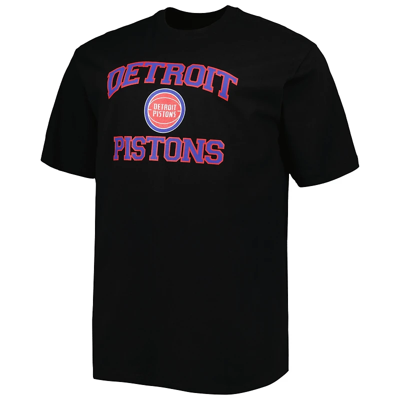 T-shirt Detroit Pistons Big & Tall Heart Soul noir pour homme