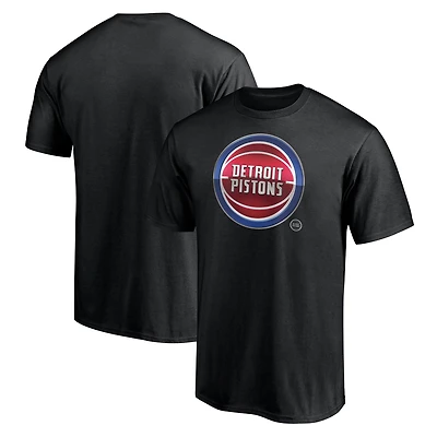 Men's  Black Detroit Pistons Midnight Mascot T-Shirt
