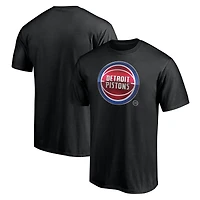 Men's  Black Detroit Pistons Midnight Mascot T-Shirt