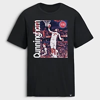 T-shirt noir de début saison des Detroit Pistons Cade Cunningham pour homme