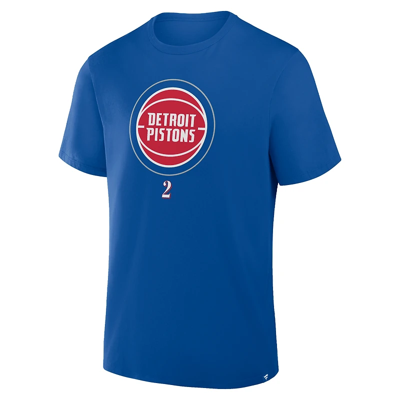 Men's Fanatics Cade Cunningham Blue Detroit Pistons The Paint Name & Number T-Shirt