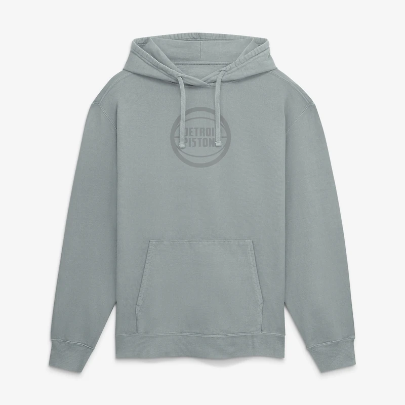 Sweat à capuche gris délavé Detroit Pistons pour homme, de la marque Fanatics.
