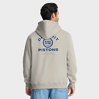 Sweat à capuche premium blanc cassé Detroit Pistons Crossover Collection Blocked Shot pour homme