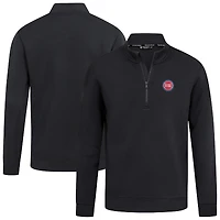 Pull à fermeture éclair quart de tour Accolade Cushion noir pour homme des Detroit Pistons Levelwear