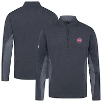 Haut à fermeture éclair quart de tour gaufré 2.0 bleu marine des Detroit Pistons pour homme Levelwear