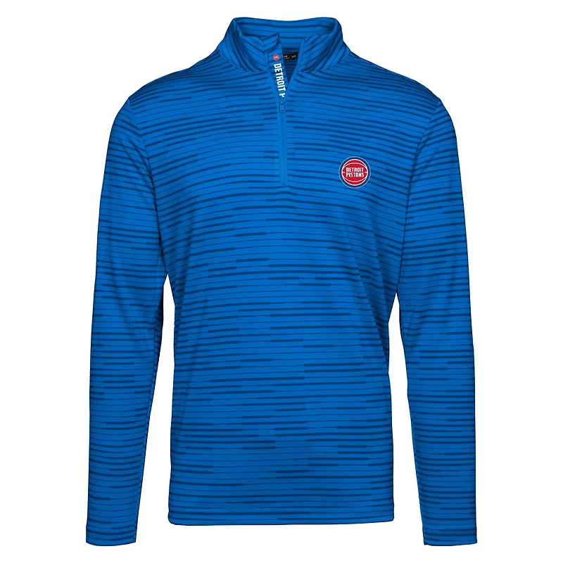 Pull à capuche zippé quart de tour Levelwear Royal Detroit Pistons Gear Insignia Core pour homme