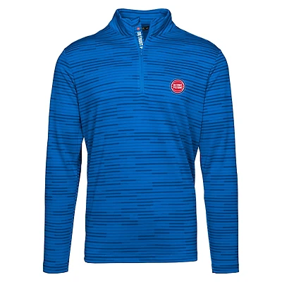 Pull à capuche zippé quart de tour Levelwear Royal Detroit Pistons Gear Insignia Core pour homme