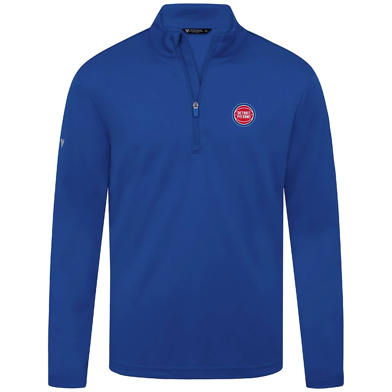 Haut à fermeture éclair quart de tour Heron Royal Detroit Pistons pour homme Levelwear