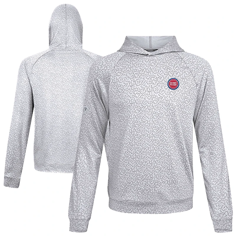 Sweat à capuche blanc Challenger des Detroit Pistons pour homme Levelwear