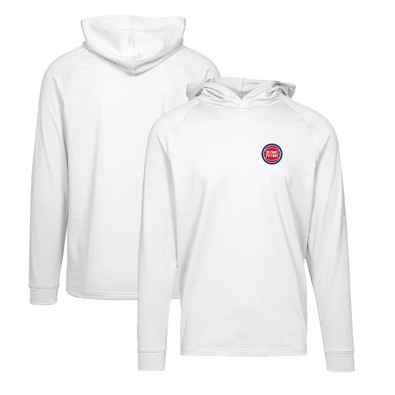Sweat à capuche blanc Levelwear Detroit Pistons Dimension Insignia pour homme