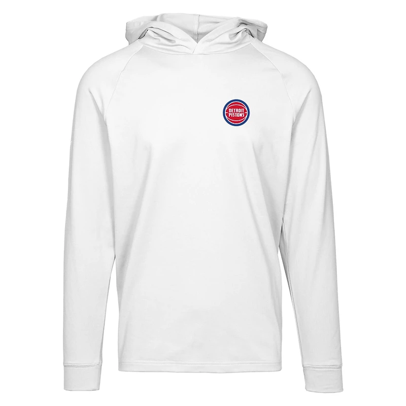 Sweat à capuche blanc Levelwear Detroit Pistons Dimension Insignia pour homme