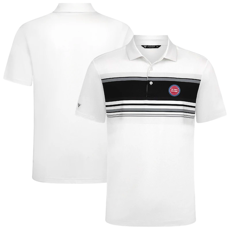 Polo blanc Onward des Detroit Pistons pour homme Levelwear