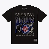 Men's Mitchell & Ness  Black Detroit Pistons Ball Out T-Shirt