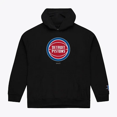 Men's Mitchell & Ness Black Detroit Pistons Basic Fleece Hoodie
