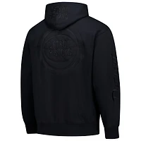 Men's Mitchell & Ness  Black Detroit Pistons Phantom Fleece Hoodie