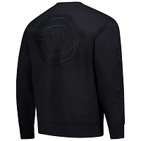 Sweat-shirt polaire noir Mitchell & Ness Detroit Pistons Phantom pour homme