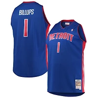 Maillot Swingman Mitchell & Ness Chauncey Billups Detroit Pistons bleu 2003/04 Big Tall Hardwood Classics pour hommes
