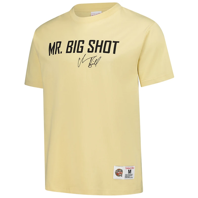 Men's Mitchell & Ness Chauncey Billups Cream Detroit Pistons Premium T-Shirt