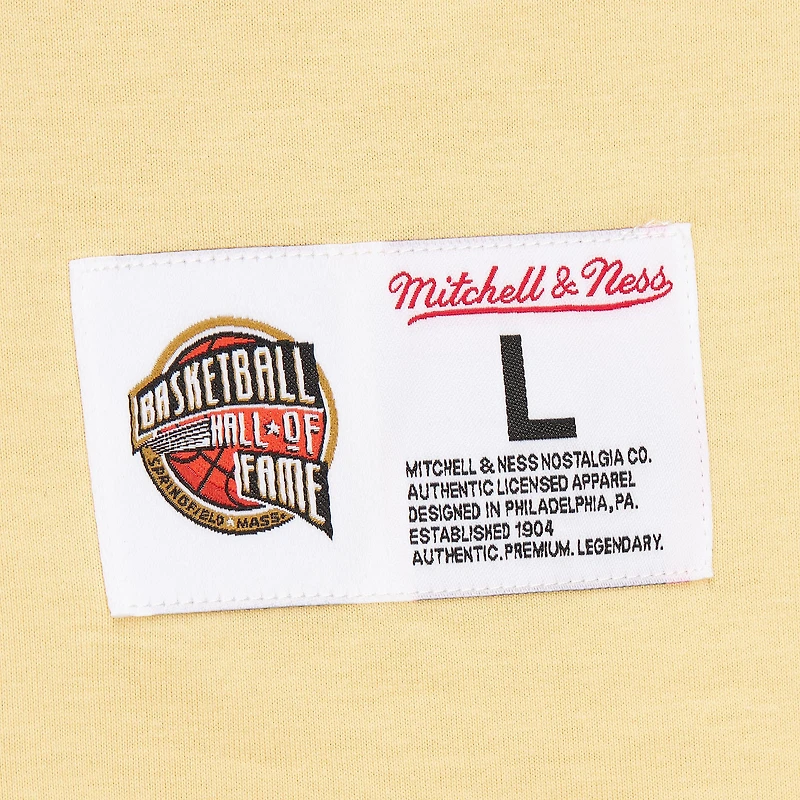 Men's Mitchell & Ness Chauncey Billups Cream Detroit Pistons Premium T-Shirt