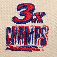 Men's Mitchell & Ness Cream/Red Detroit Pistons 3x NBA Champions Soul Legacy Defined Snapback Hat
