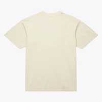 T-shirt Mitchell & Ness crème Detroit Pistons pour homme (inscription abrégée).