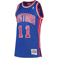 Men's Mitchell & Ness Isiah Thomas Blue Detroit Pistons 1988/89 Hardwood Classics Swingman Jersey