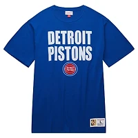 Men's Mitchell & Ness Royal Detroit Pistons Hardwood Classics Legendary Slub T-Shirt