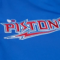 Veste en satin épais zippée Mitchell & Ness Royal Detroit Pistons pour homme