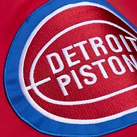 Veste en satin épais zippée Mitchell & Ness Royal Detroit Pistons pour homme
