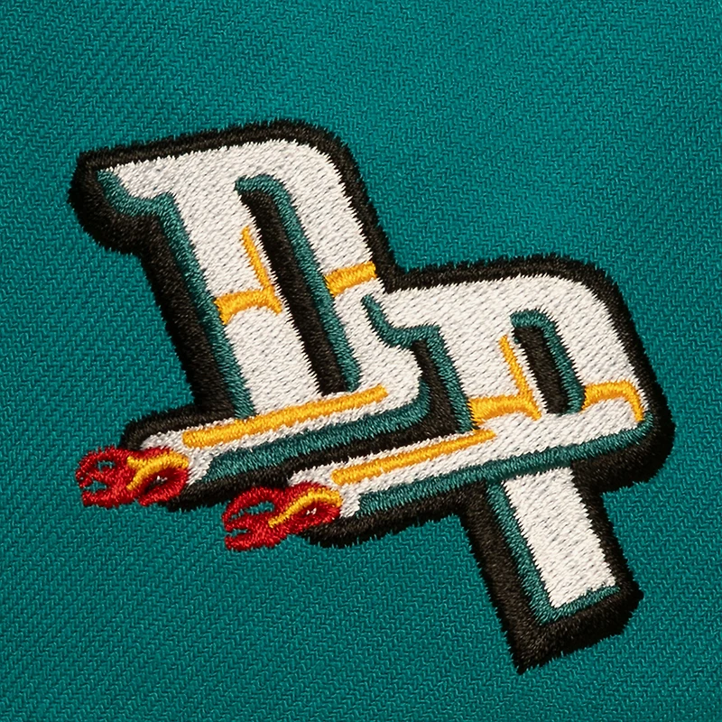 Men's Mitchell & Ness Teal/Black Detroit Pistons In the City Pro Pinch Snapback Hat