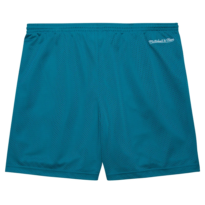 Men's Mitchell & Ness Teal Detroit Pistons Hardwood Classics Gameday Mesh Shorts