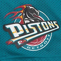 Men's Mitchell & Ness Teal Detroit Pistons Hardwood Classics Gameday Mesh Shorts