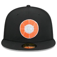 Men's New Era  Black Detroit Pistons 2024/25 City Edition Alternate 59FIFTY Fitted Hat