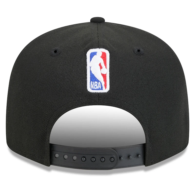 Men's New Era  Black Detroit Pistons 2024/25 City Edition Alternate 9FIFTY Snapback Hat
