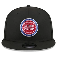 Men's New Era Black Detroit Pistons 2026 NBA Draft Crystal 9FIFTY Snapback Hat