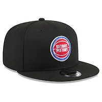 Men's New Era Black Detroit Pistons 2026 NBA Draft Crystal 9FIFTY Snapback Hat