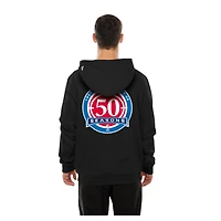 Men's New Era  Black Detroit Pistons Front Back Logo Hoodie