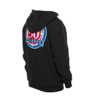 Men's New Era  Black Detroit Pistons Front Back Logo Hoodie