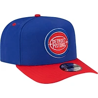 Men's New Era  Blue/Red Detroit Pistons 80s Throwback A-Frame 9FIFTY Snapback Hat