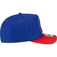 Men's New Era  Blue/Red Detroit Pistons 80s Throwback A-Frame 9FIFTY Snapback Hat