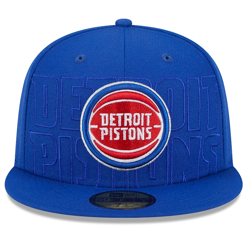 Men's New Era  Blue Detroit Pistons 2023 NBA Draft 59FIFTY Fitted Hat