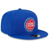 Casquette ajustée New Era Detroit Pistons 2023 NBA Draft 59FIFTY pour homme, bleu