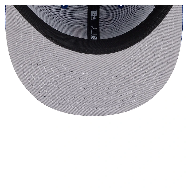Casquette ajustée New Era Deceptor 59FIFTY bleue pour homme des Detroit Pistons