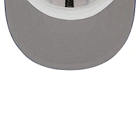 Men's New Era Cream/Blue Detroit Pistons Piping 2-Tone 59FIFTY Fitted Hat