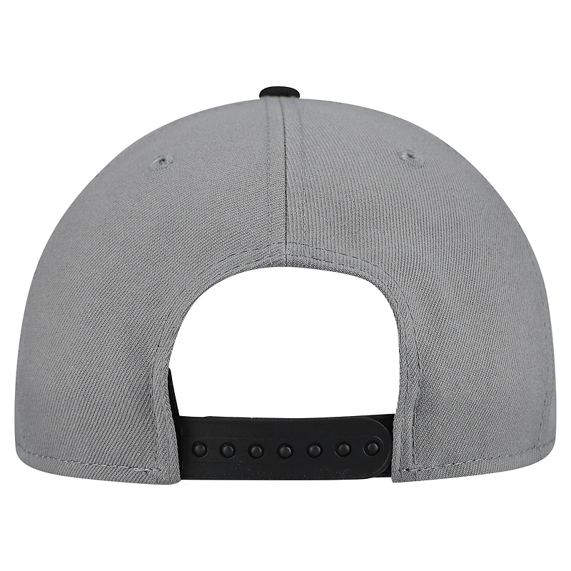 Men's New Era  Gray Detroit Pistons Core Logo Storm Gray Two-Tone 9FIFTY Snapback Hat