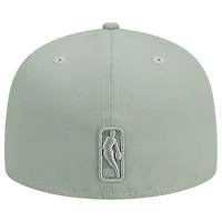 Men's New Era Light Green Detroit Pistons Sage Color Pack 59FIFTY Fitted Hat