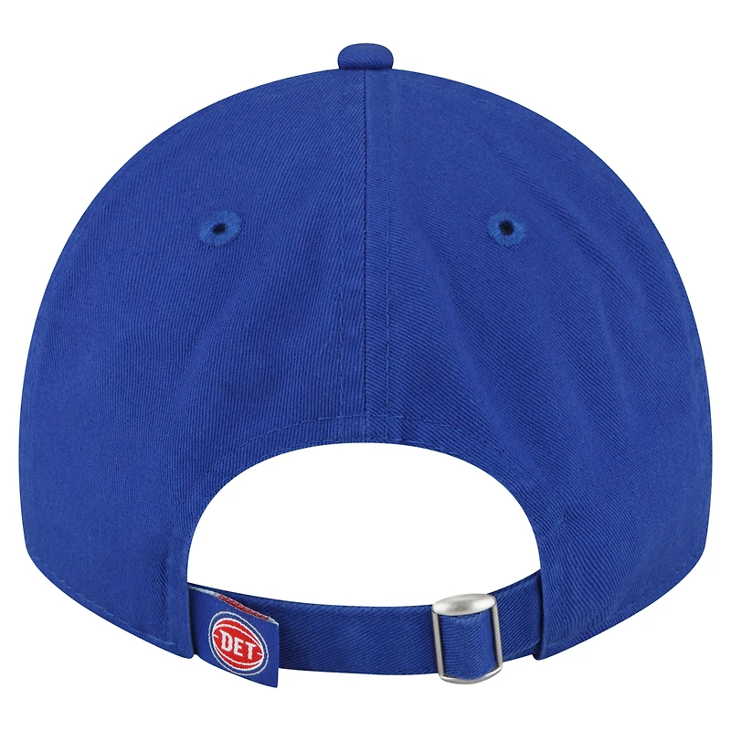 Casquette réglable New Era Royal Detroit Pistons Team 2.0 9TWENTY pour hommes