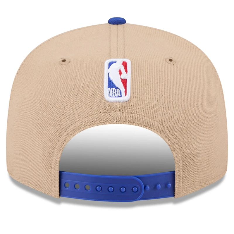 Casquette Snapback 9FIFTY NBA Draft 2024 Detroit Pistons New Era beige/bleu pour homme